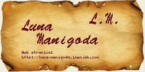 Luna Manigoda vizit kartica